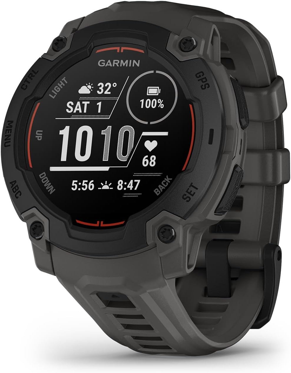 Garmin Instinct E, 45 Mm, Black Bezel with Charcoal Band image number 3