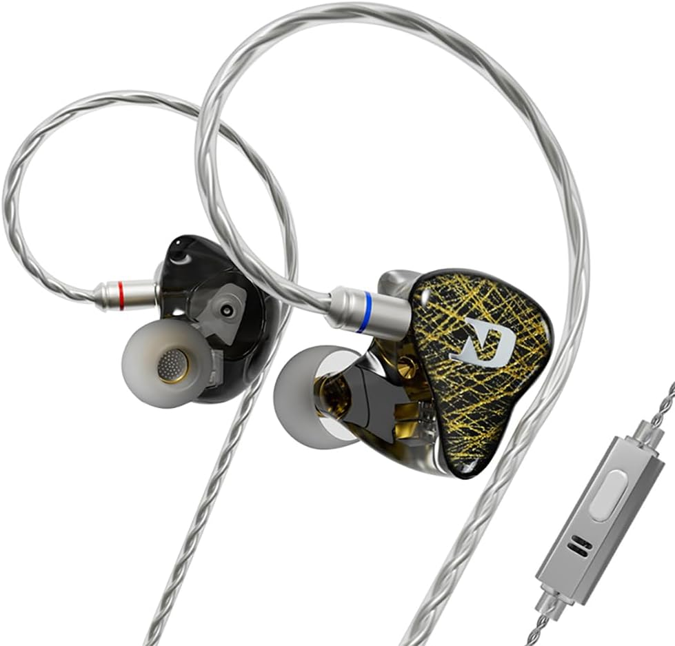 Hifi Kingdom ND-001 Hybrid (1DD+4BA) Wired In-Ear Monitor with Black Mic image number 4