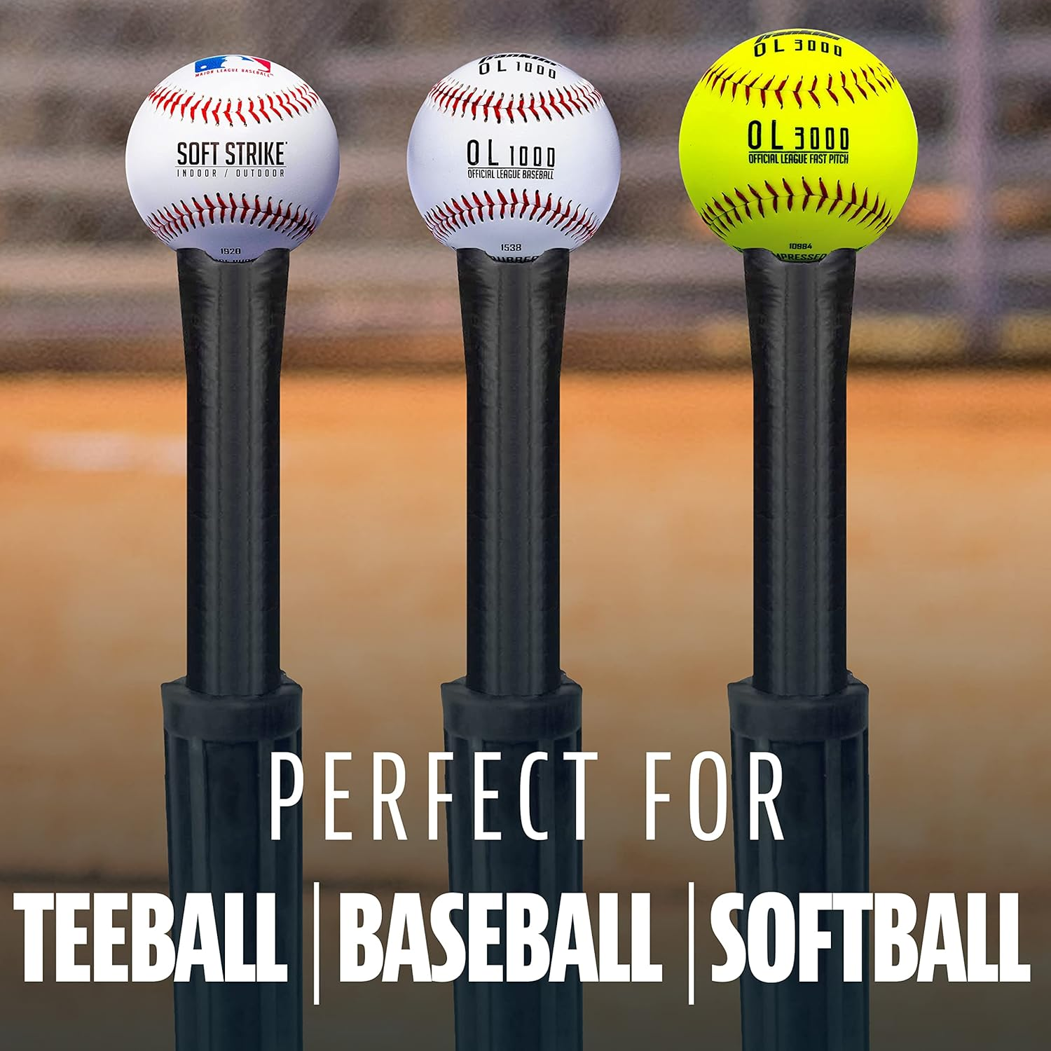 Franklin Sports Kids Teeball Batting Tee - 1 Position Hitting Tee for Teeball, Softball + Baseball + Stand - Adjustable Youth Tee image number 5