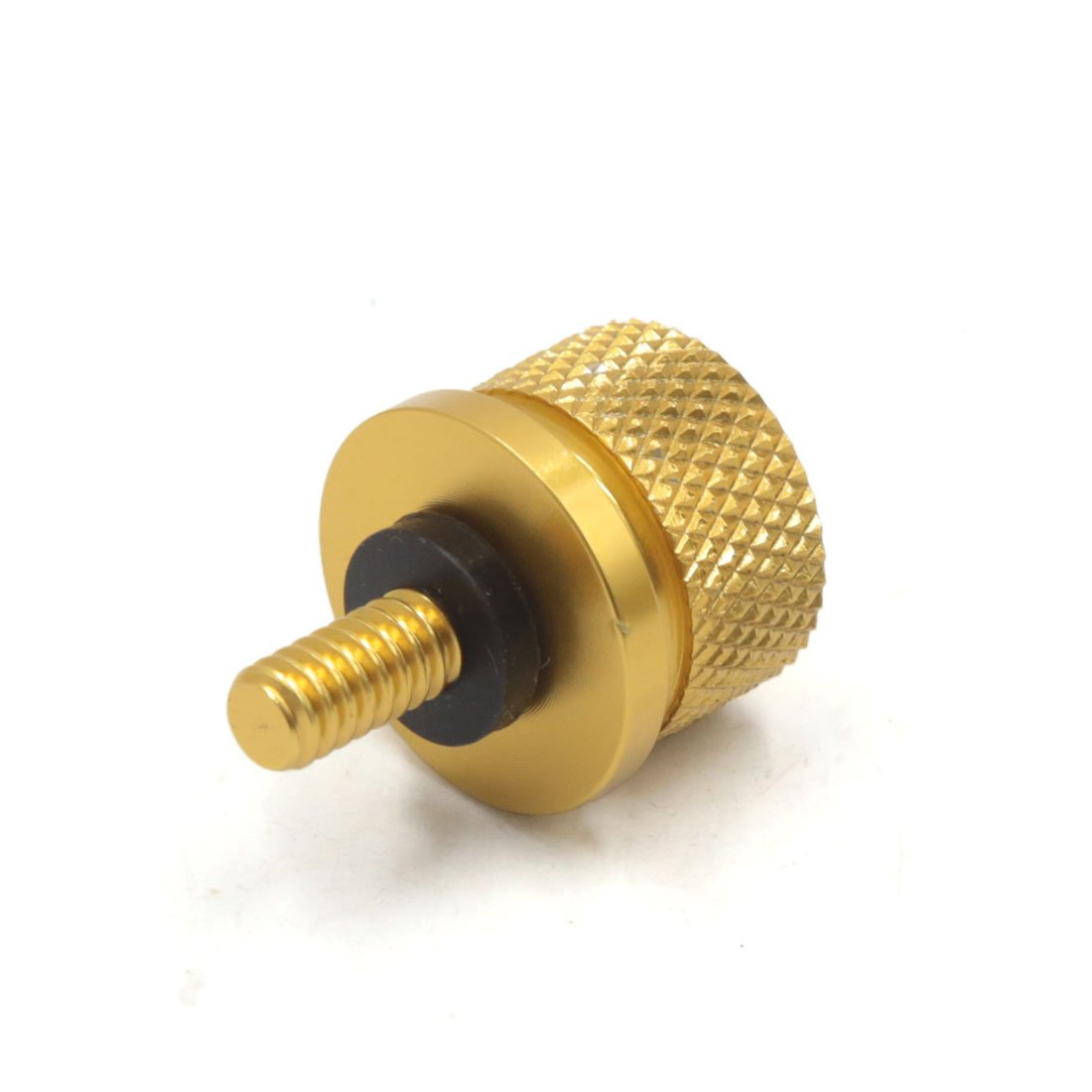 Uxcell Gold Tone Aluminium Alloy Motorcycle Seat Mount Bolt Screw Cap Nut for Harley Davidson