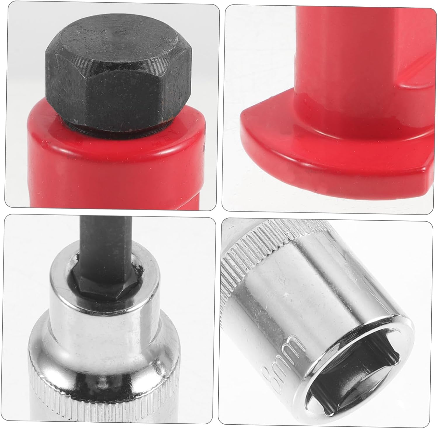 HOMSFOU 3Pcs Suspension Strut Spreader Tool Set with Strut Nut Socket Red Mechanical Automotive Steering and Suspension Separation for Vehicle Repair - Assorted Color image number 6