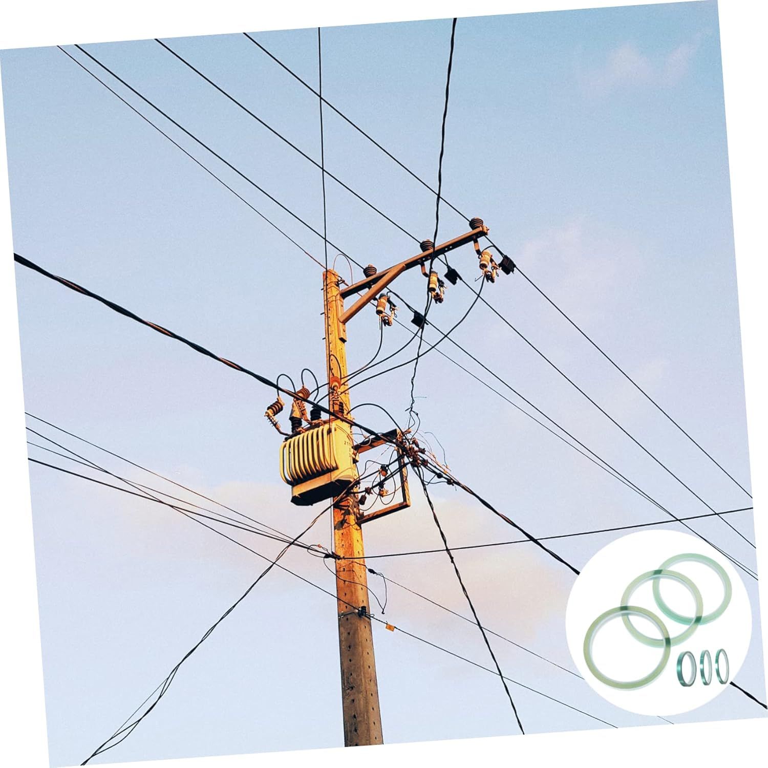 KICHOUSE 6Pcs High Temperature Adhesive Tapes Heat Resistant Insulated Silicone Protective Films for Spray Paint Masking Total Wear Resistant for Electronics and Packaging