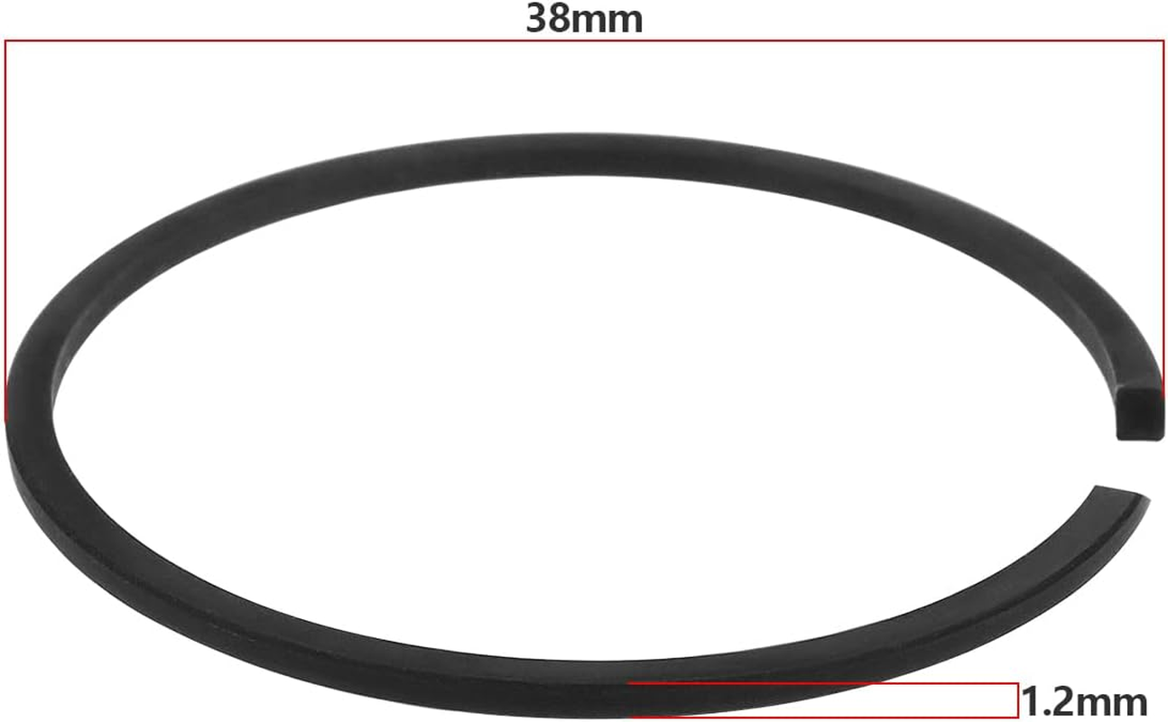 Briny River 1Pc Trimmers Piston Ring Replacement Part 575227901 Compatible with Husqvarna 124L 125L 128L 28CC 125B Blowers Chainsaw Spare Parts image number 1