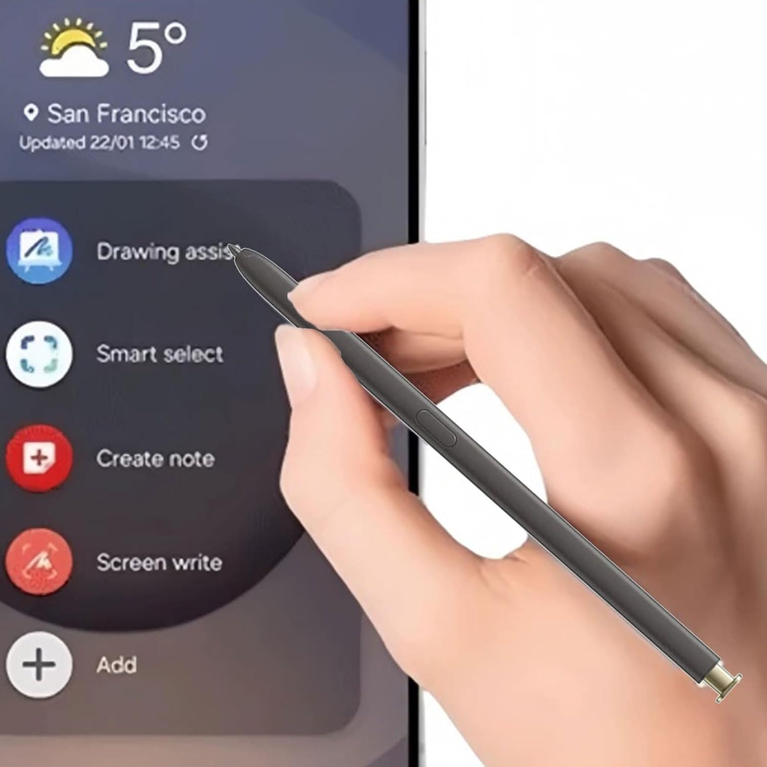 CTOUUGRS Galaxy S24 Ultra S Pen Replacement for Samsung Galaxy S24 Ultra Compatible Stylus Pen No Bluetooth Function Yellow Gold Design image number 4