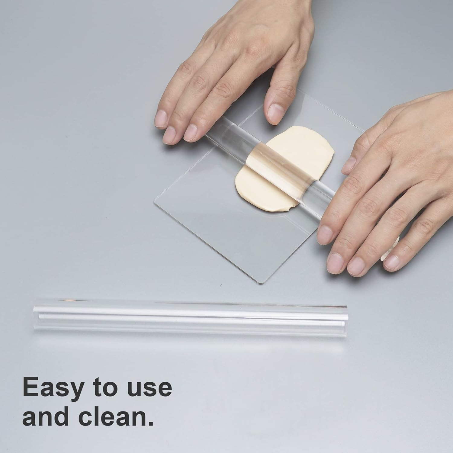 12 Pieces Polymer Clay Cutter Tools Acrylic Roller Pin for Sculpting Craft Shaping Knife Ceramic Cutters Slicer Kit Clear Rectangle Sheet Press Board Wire Texture Set Needle Detail Modelling Supplies1 image number 1