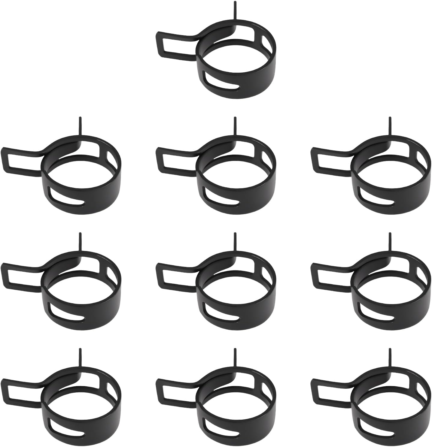 Emagtech 10Pcs 25Mm Hose Clamp Spring Strap for Hose 25X12X1.2Mm Black image number 2