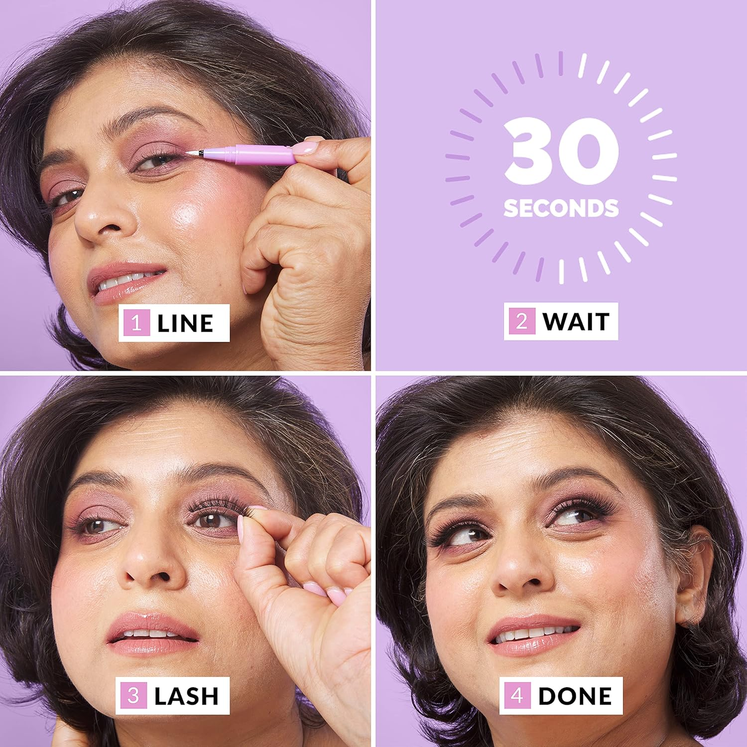 The Quick Flick 2 in 1 Adhesive Liner, Clear, 40 G - Black image number 3