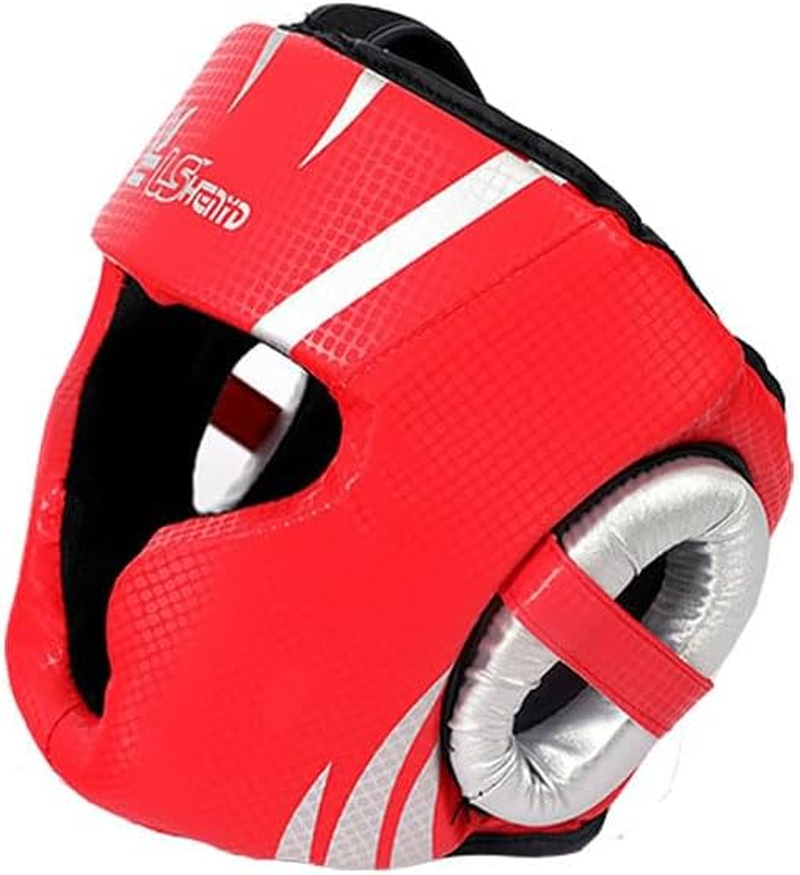 MTSDM Boxing Headgear, Muay Thai Headgear for Men Women Boxing Head Guard Artificial Leather for Face, Ears Cheeks Protection Head Gear, Boxing Helmet for Grappling, Sparring, Kickboxing, Taekwondo image number 3