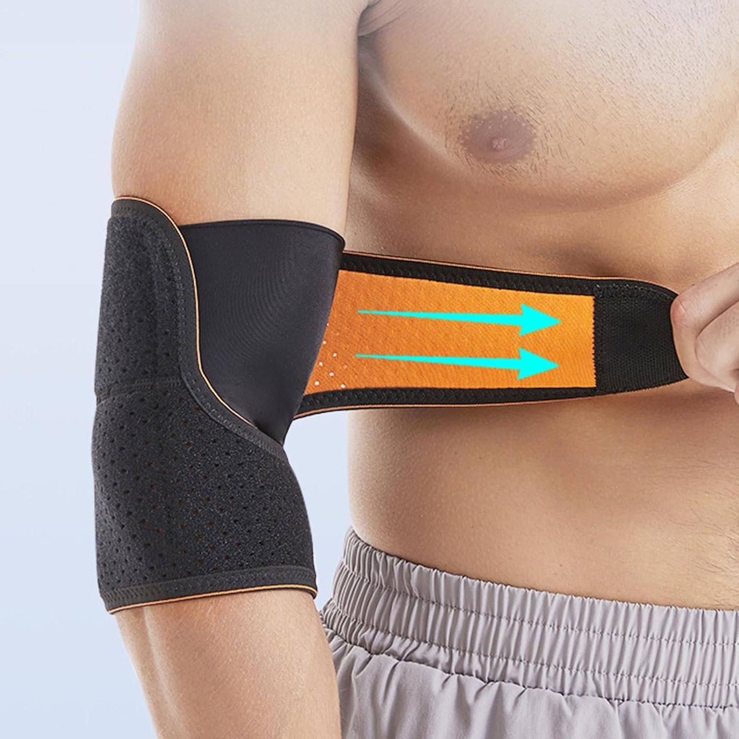 Elbow Support Sleeve - Elbow Sleeve Protection - Arm Support Brace | for Outdoor Workout Fitness Weightlifting Sports Gym Tennis Volleyball Basketball Golf Badminton image number 1