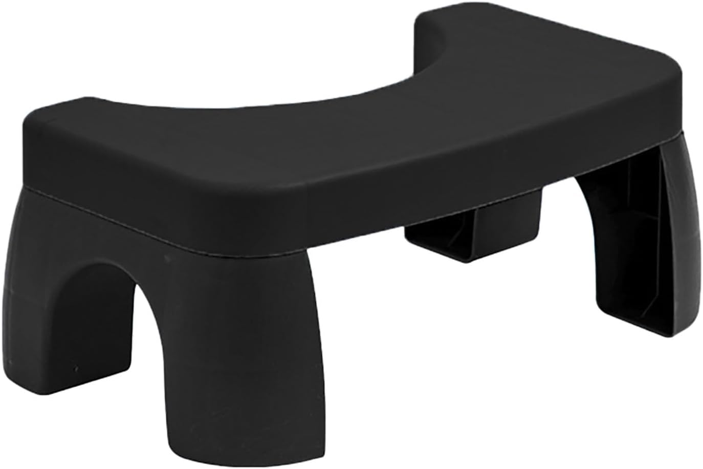 Toilet Squatting Stool, Squatting Toilet Foot Stool Stable Bottom for Bathroom (Black)