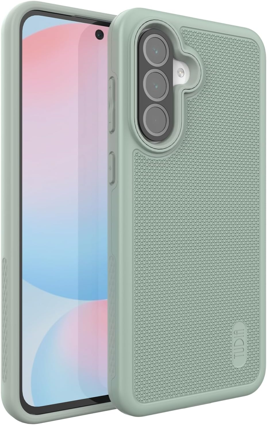 TUDIA Dualshield Grip Designed for Samsung Galaxy A56 5G Case (2025), [Mergegrip] Military Grade Dual Layer Shockproof Slim Tough Heavy Duty Protective Phone Case for Galaxy A56 (Green Lily)