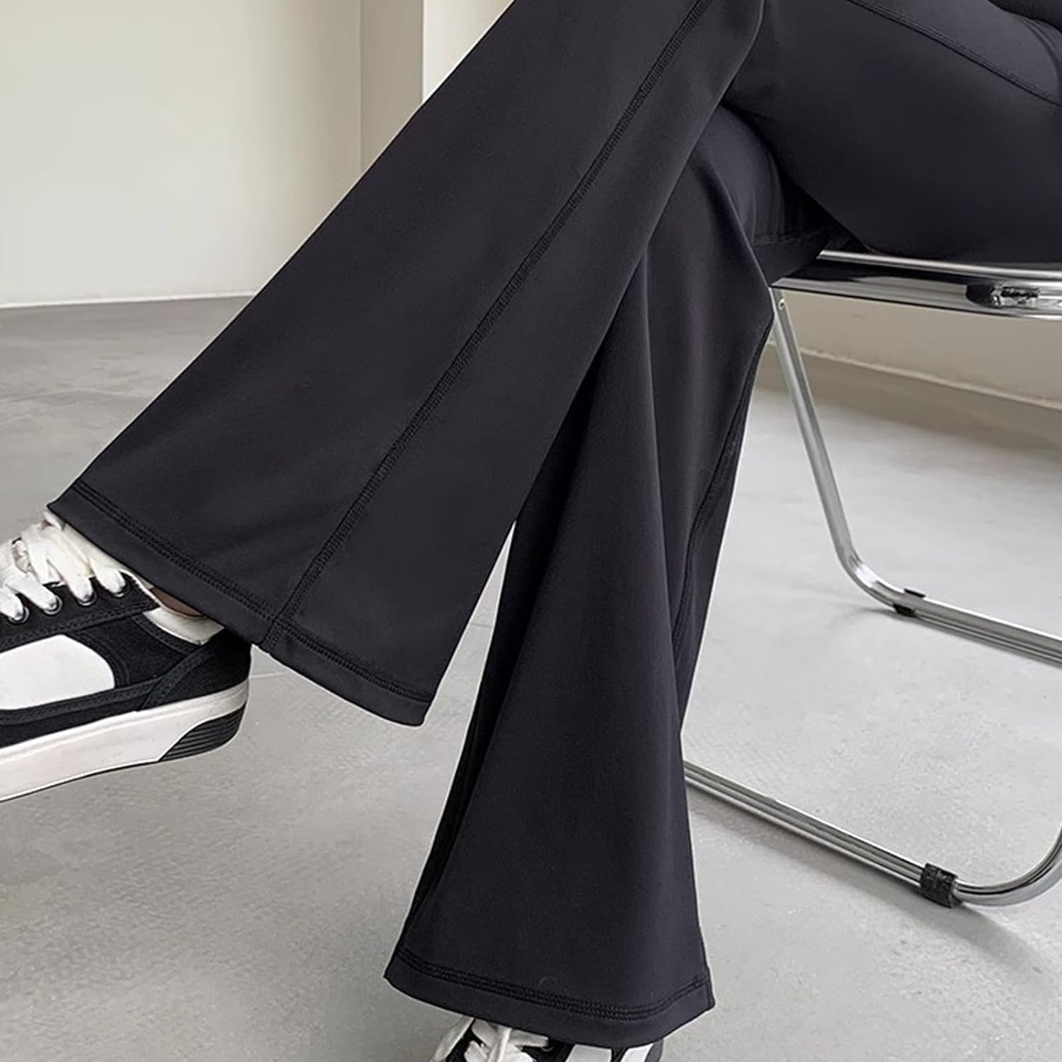 Alled Maternity Leggings over Bump,Buttery Soft Maternity Leggings Petite Flare, Pregnancy Pants image number 5