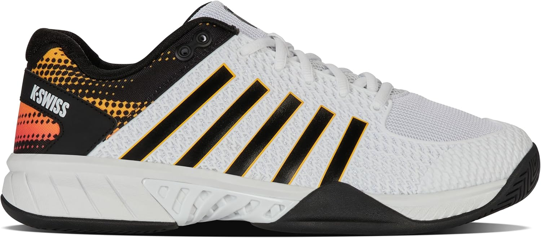 K-Swiss Men'S Express Light 2E Pickleball Shoe (White/Daffodil) image number 2