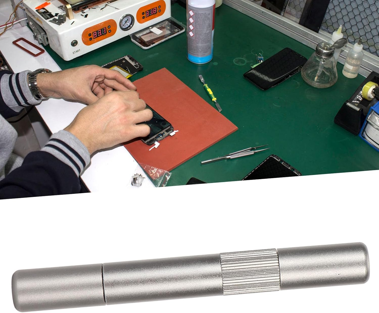 Adjustable Strength Phone Blasting Pen for IOS 12,11 with Rear Glass Camera Disassembly Tool image number 4