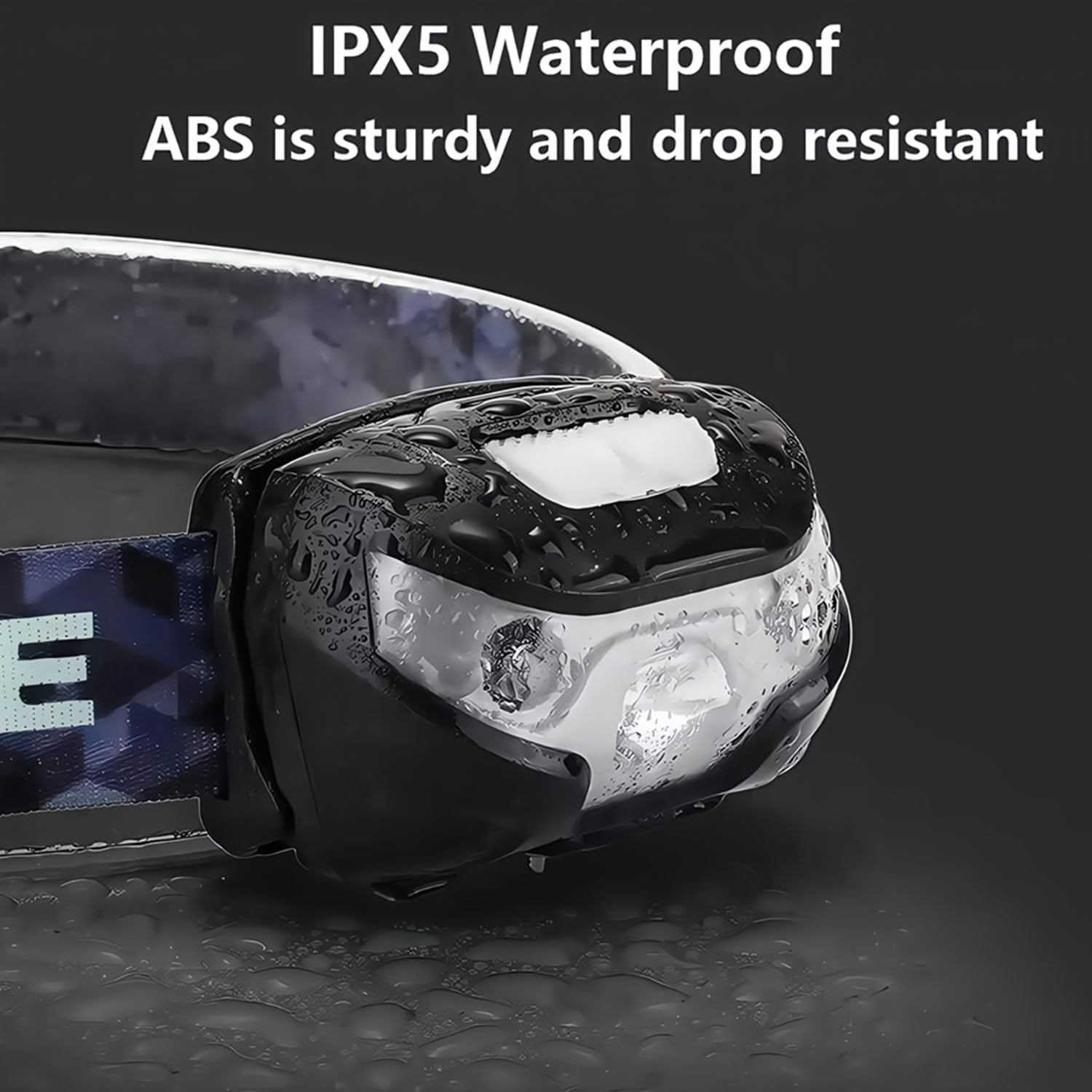 Headlamp Rechargeable with Motion Sensor: Waterproof LED Head Torch, Ultra-Bright Lightweight Headlight for Camping Hiking Night Running Fishing Cycling USB Charging, Adjustable Angle image number 6