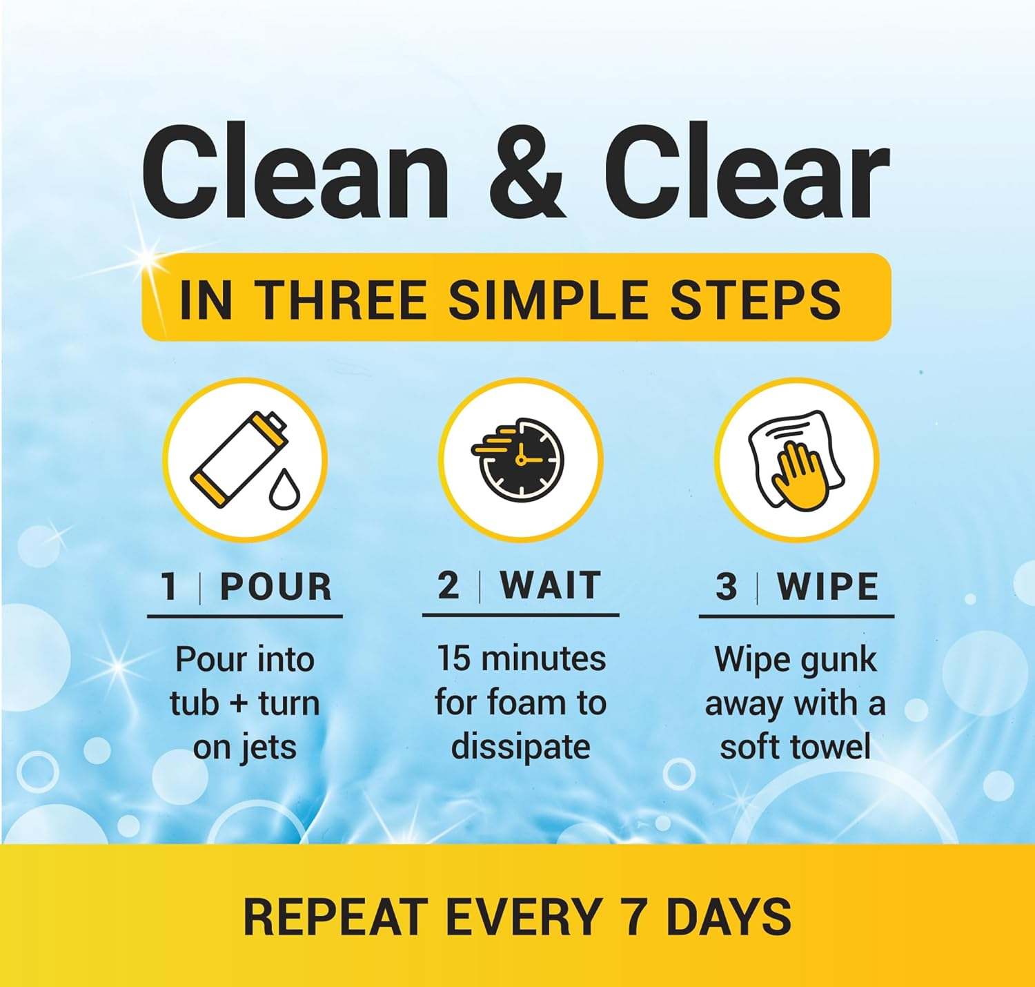 Bio Ouster Hot Tub Conditioner, Clarifier & Cleaner&ndash; 3-In-1 Weekly Care for Portable Hot Tubs and Swim Spas &ndash; Sparkling Clean & Silky Soft Water &ndash; Reduces Harsh Spa Chemicals- 16Oz image number 2