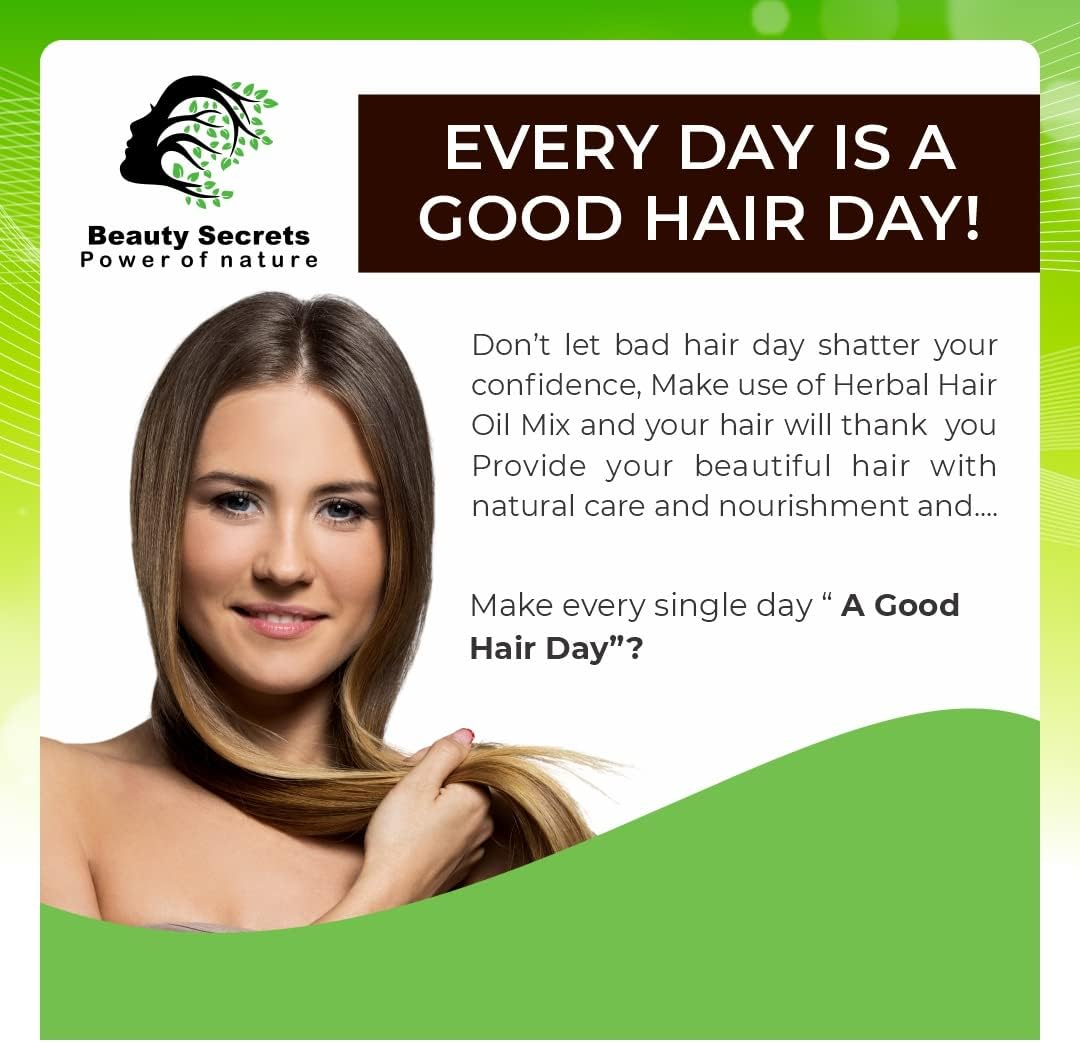 Beauty Secrets Make Your Own Hair Oil Dry Ayurvedic Herb Mix (12 Vital Herbs)_100Gm-For Complete Haircare for Men & Women- image number 6