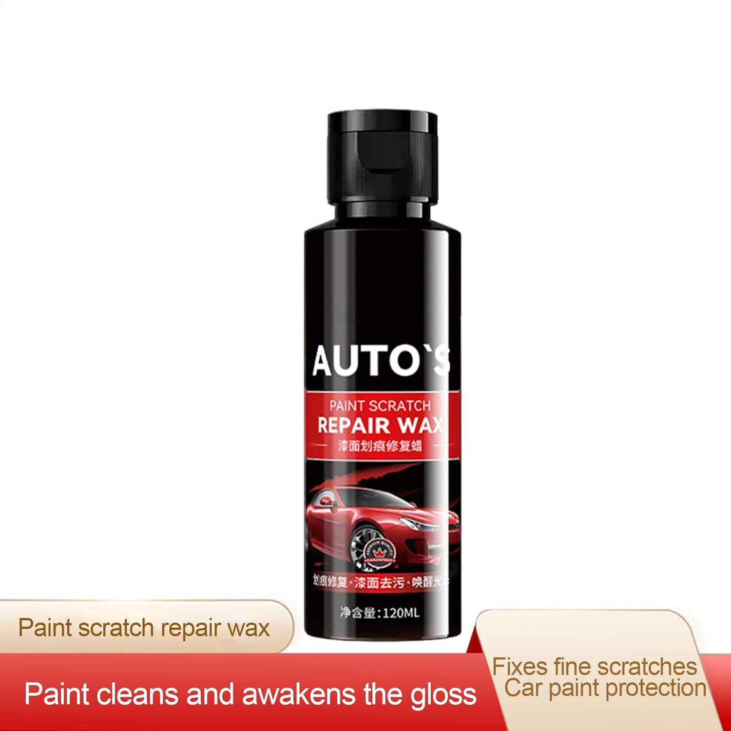Car Wax Polish Liquid, Car Paint Restorer Swirl Remover Buffing Compound, Scratch Removers, Automotive Polish, Car Exterior Care, 120Ml for Car Paint Scratches image number 6