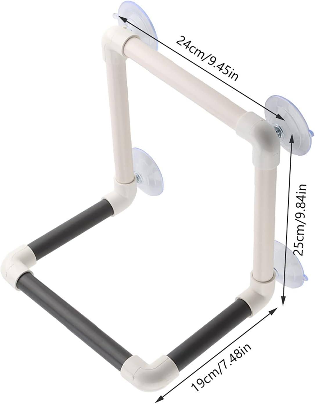 Sluffs Bird Perches, Portable Parrots Birds Perch with Suction Cups, Window Shower Bath Wall Plastic Standing Toy for Parakeets Canaries Finches