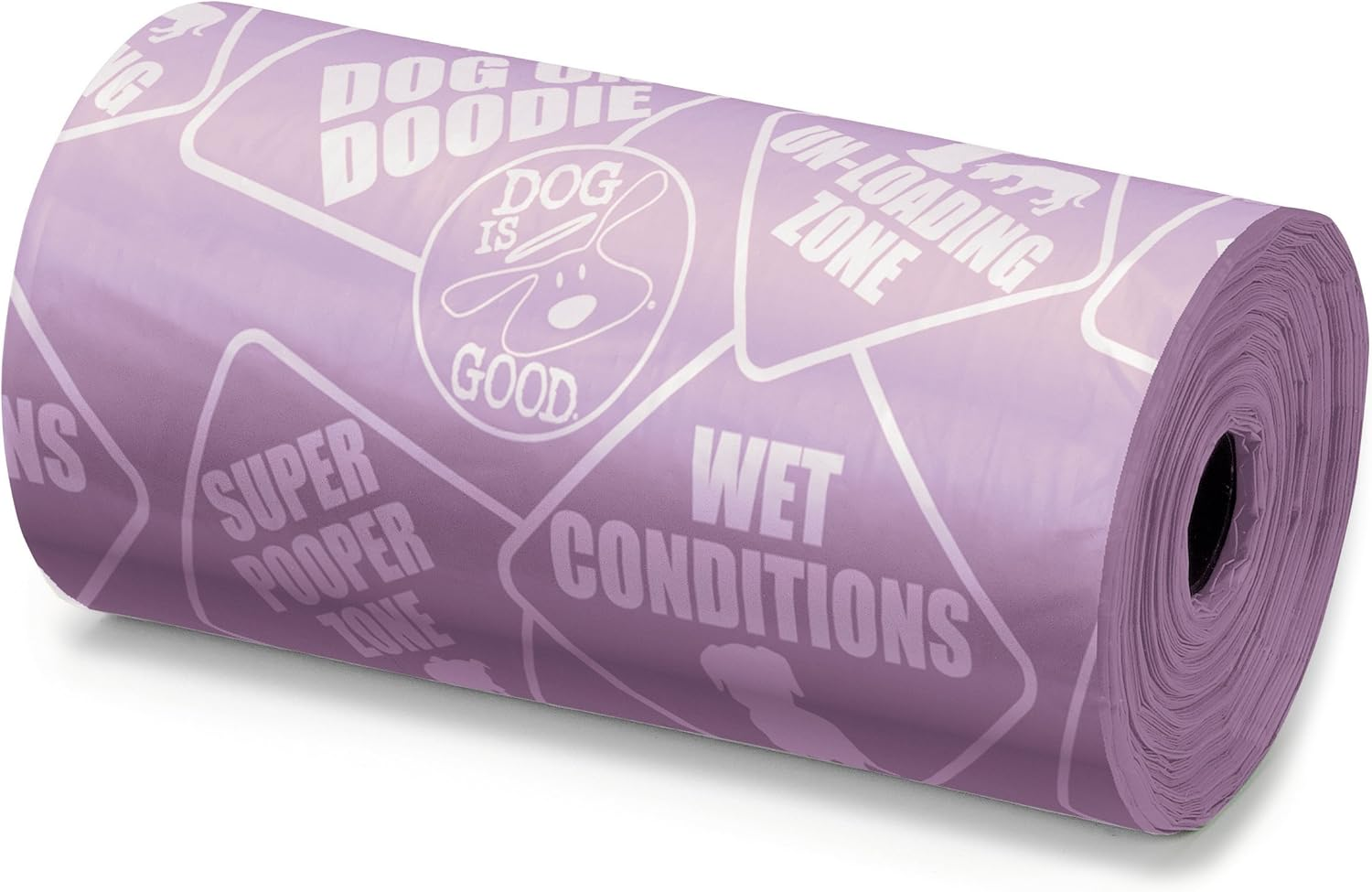 Dog Is Good Potty Talk Waste Bags, 8-Pack - Durable Leakproof Plastic Poop Bags - Assorted Bright Colors, Cute Phrases image number 5