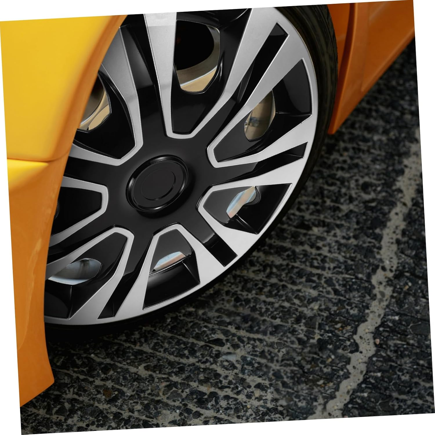 MUCKLILY Automotive Wheel Replacement Tire Wheel Covers for Transporter Rim Protector Pp Material Sleek Finish image number 2