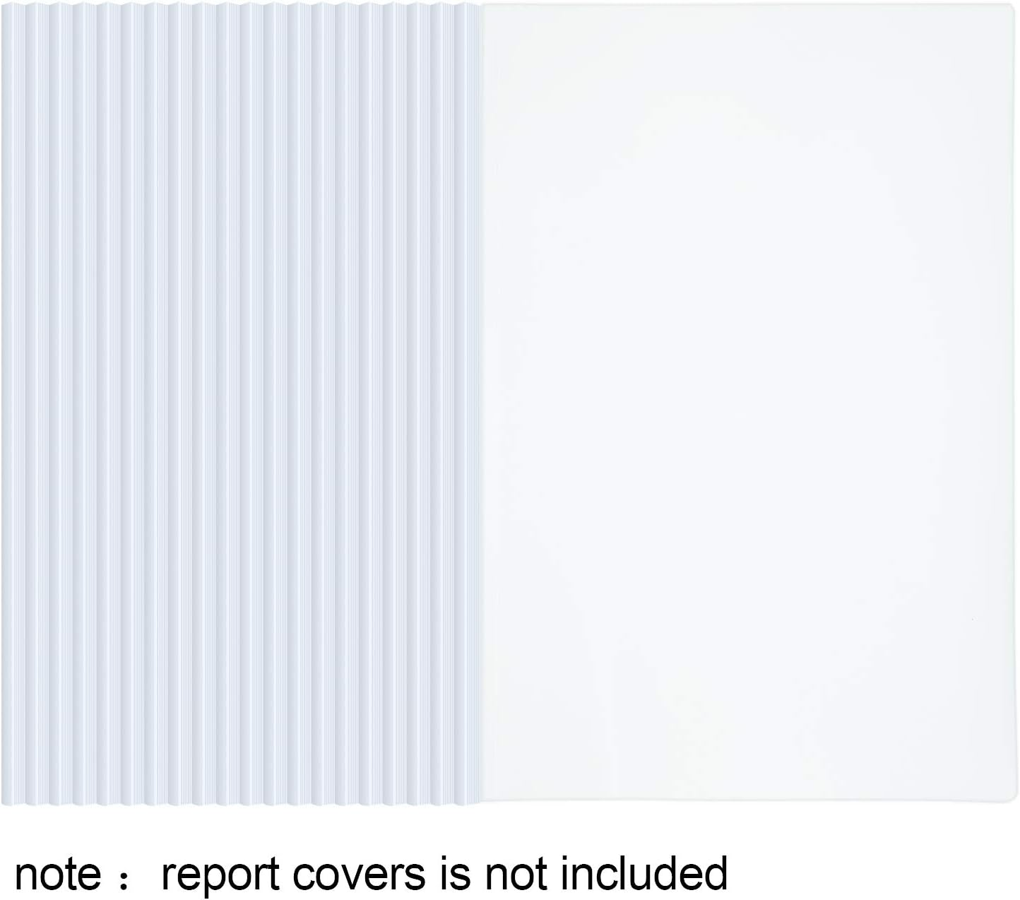 10 Pieces Binding Bars Slide Grip Binding Bars Report Cover A4 Spine Bars for School and Office, 12 Inch, 40 Sheet Capacity (White) image number 6