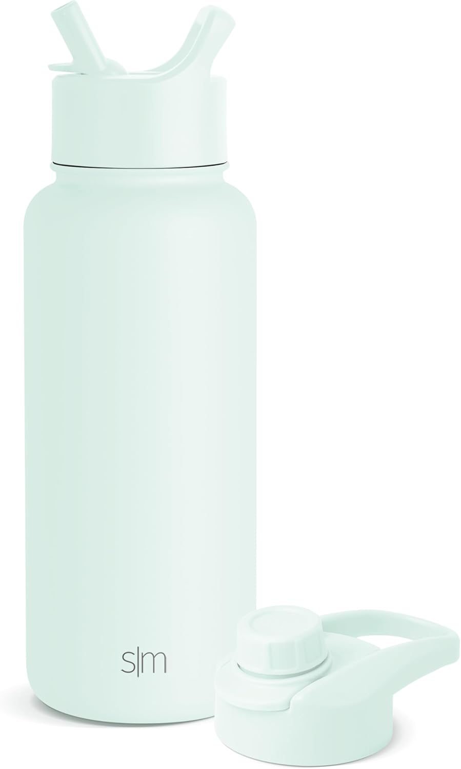 Simple Modern Water Bottle with Straw and Chug Lid Vacuum Insulated Stainless Steel Metal Thermos Bottles | Reusable Leak Proof Bpa-Free Flask for Gym Sports | Summit Collection | 32Oz Retro Mint