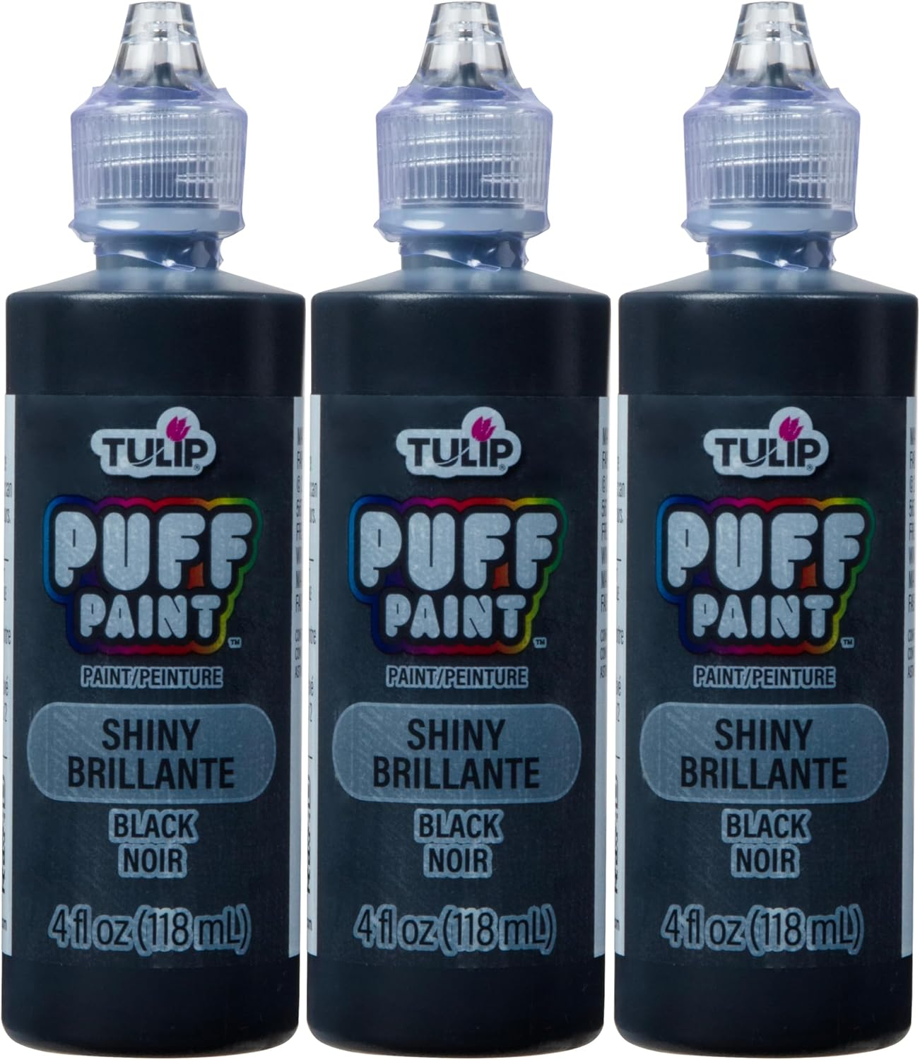 Tulip Dimensional Fabric Paint 4 Oz Glitter Silver 3 Pack, 4 Fl Oz (Pack of 3), 3 Count
