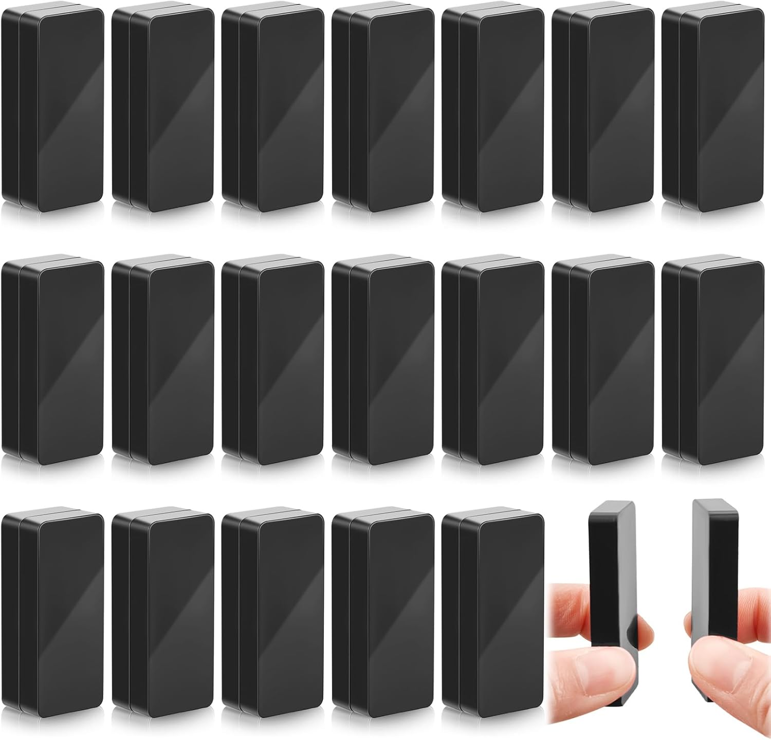 Copkim 40 Pieces Outdoor Curtain Weights Waterproof Magnetic Drapery Weights for Home Decor Bathroom, Shower, Liner, Flags Tablecloth to Stop Wind (Black) image number 4