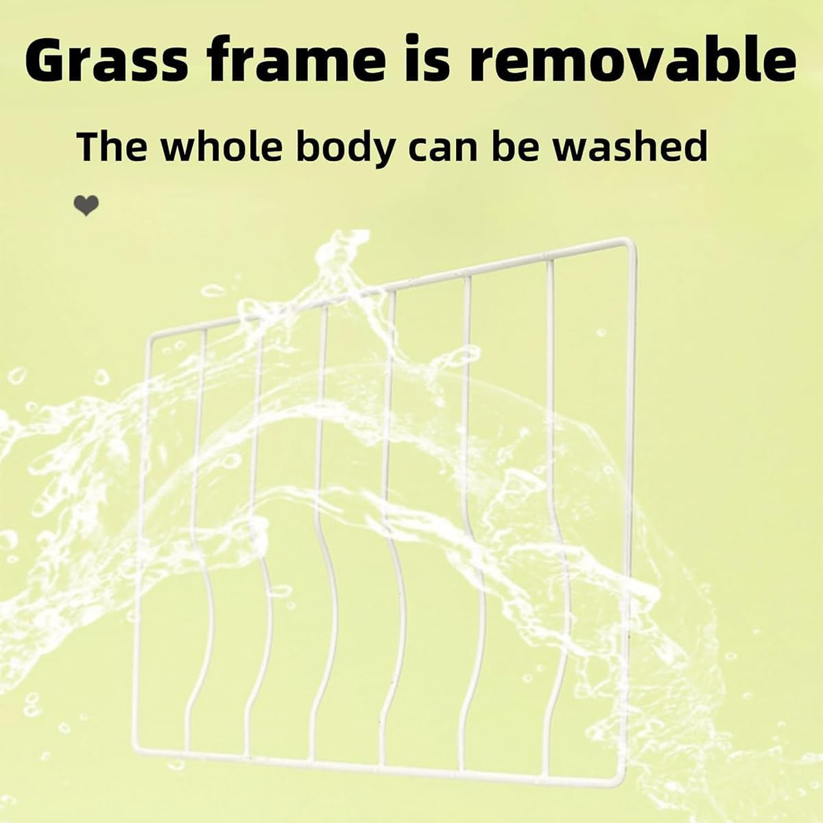 AIMALL Dual Use Rabbit Guinea Pig Hay Feeder Rack 8.27X9.84X5.12In Large Capacity 3500Ml Anti-Waste Wall Mounted Grass Holder for Small Animals Cage - Blue-Steel Mesh image number 3