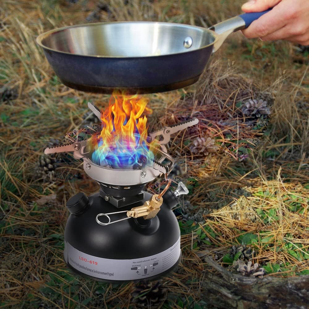 Portable Outdoor Camping Mini Gasoline Stove Liquid Fuel Alcohol Oil Stove
