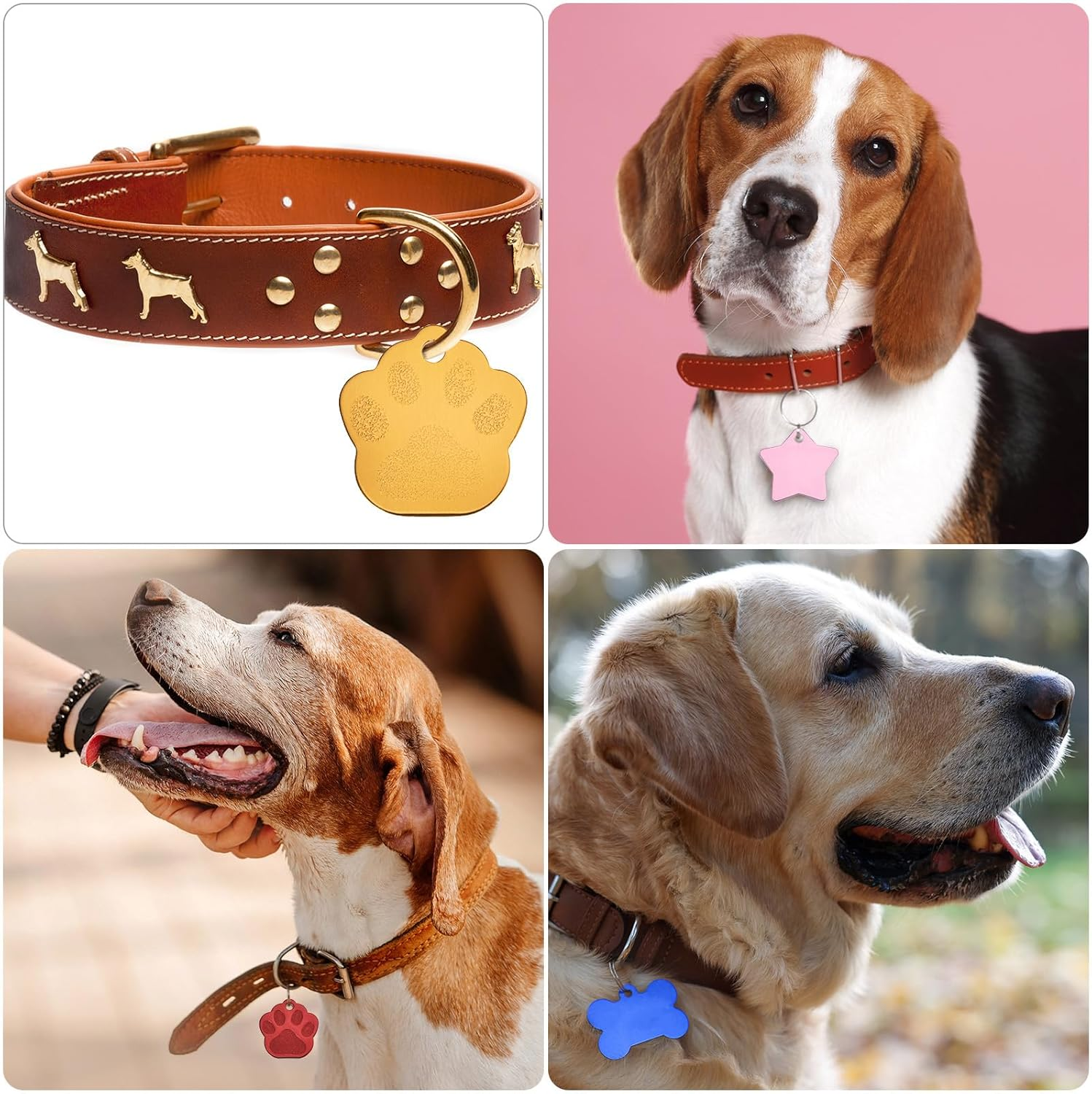 Uxcell Metal Heart Tags Stamping,Light Blue Blank Dog Tags DIY Engraving Blank Tags Aluminium for Pet Dog ID Tags,Pendant Decoration,Craft Tags,Pack of 5 image number 3