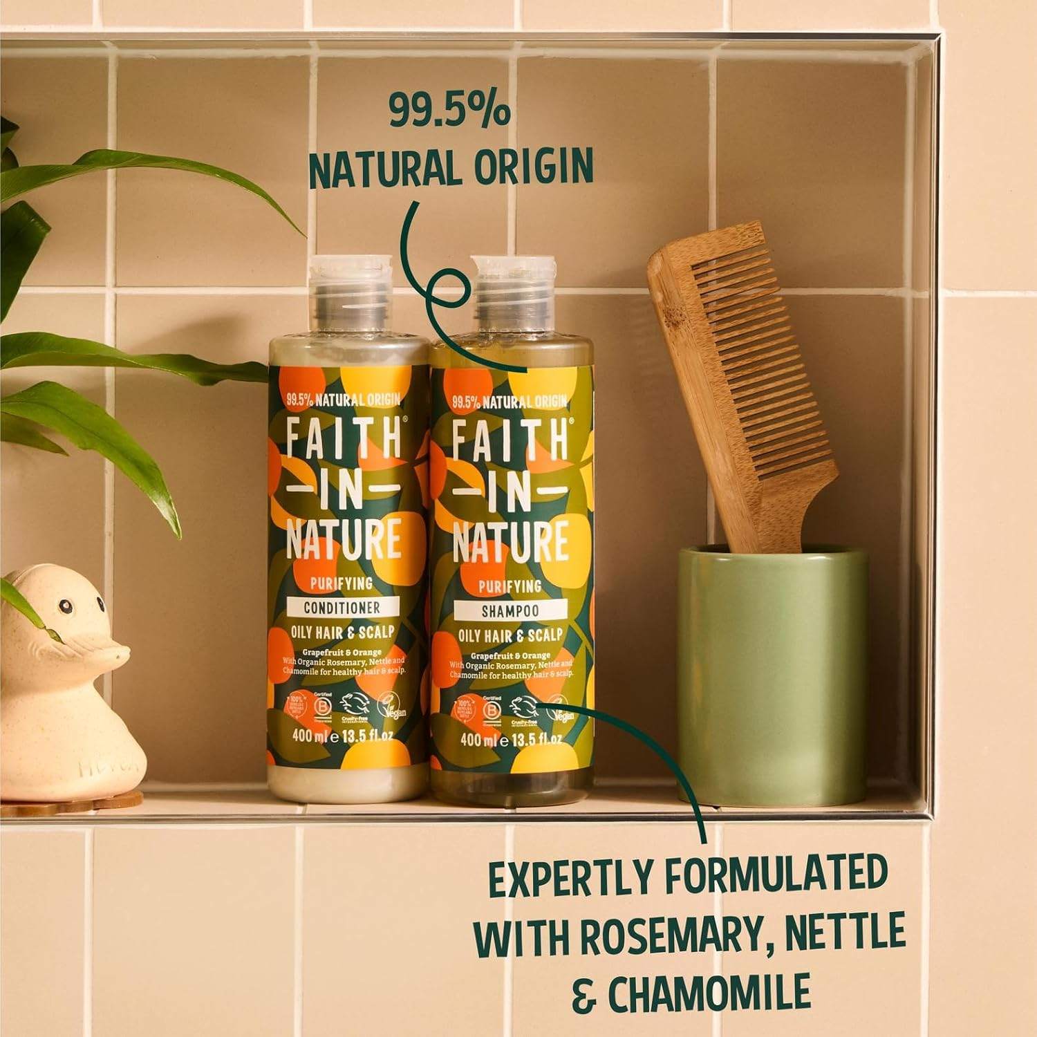 Faith in Nature, Grapefruit & Orange Shampoo, 400 Ml