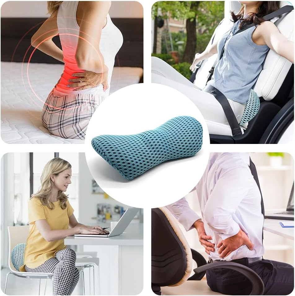 Back Support Bed Pillow, Back Wedge Bolster Pillow, Memory Foam Back Lumbar Support Cushion, Relieve Stress and Aid Sleep, Support Pillow for Bed Relief Back Pain image number 5