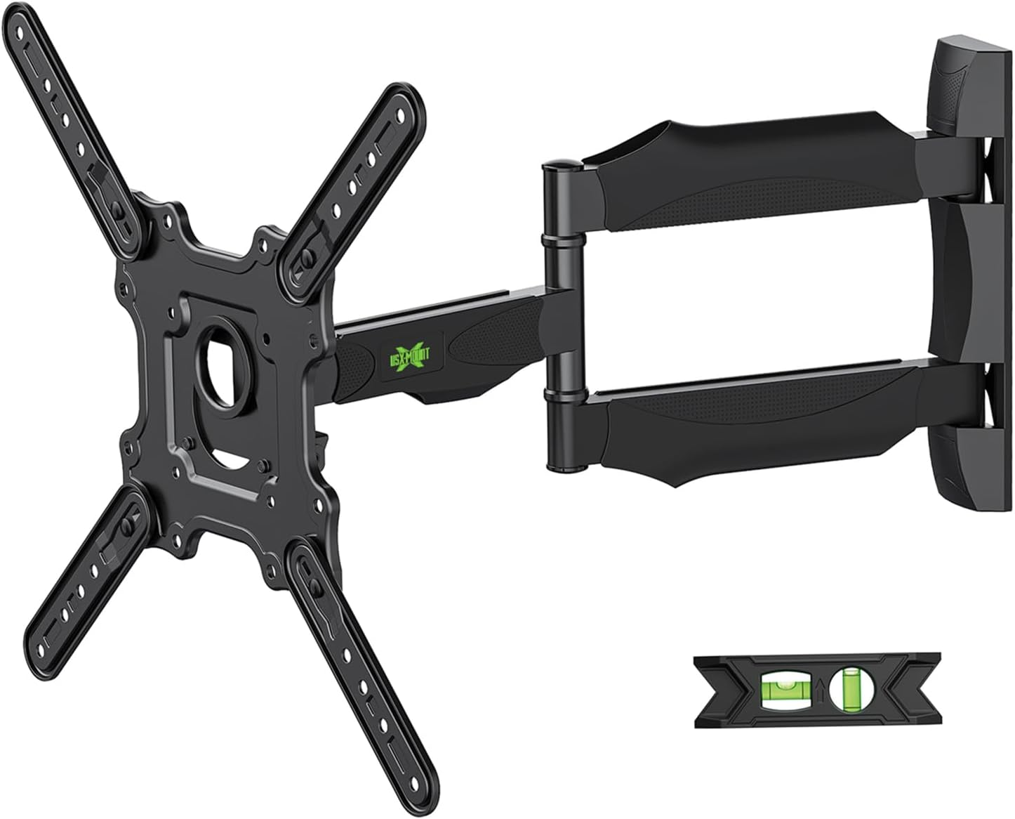 USX MOUNT Full Motion TV Wall Mount for 26-60 Inch TV up to 77 Lbs, 19.44 Inch Long Arm TV Wall Bracket, Sinlge Stud Articulating TV Mount, Smooth Swivel and Extension, Max VESA 400X400 Mm image number 2
