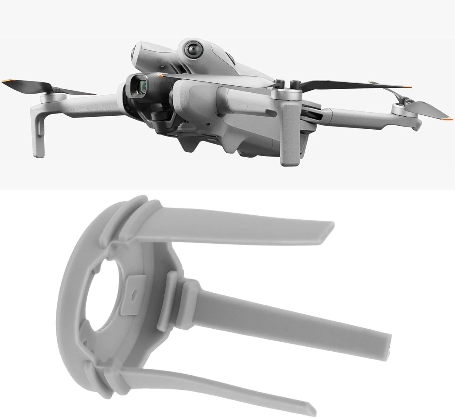 Ecsing 2 Pcs Gimbal Damping Absorber Mounts (Left 3-Hole, Right 4-Hole) Compatible with DJI Mini 4 Pro image number 3