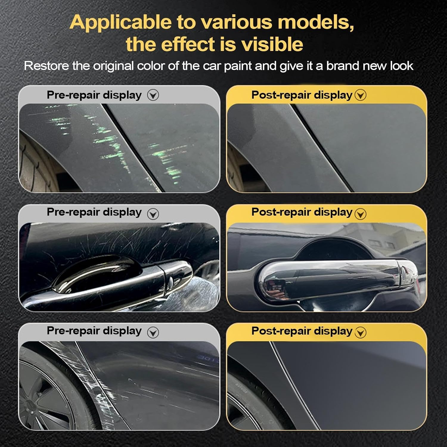 Auto Wax Scratch Remover - Multifunctional Wax for Car Scratches 120Ml,Professional Black Paint Polishing Paste for Vehicles, Automotive Exterior Cleaning Cream image number 1