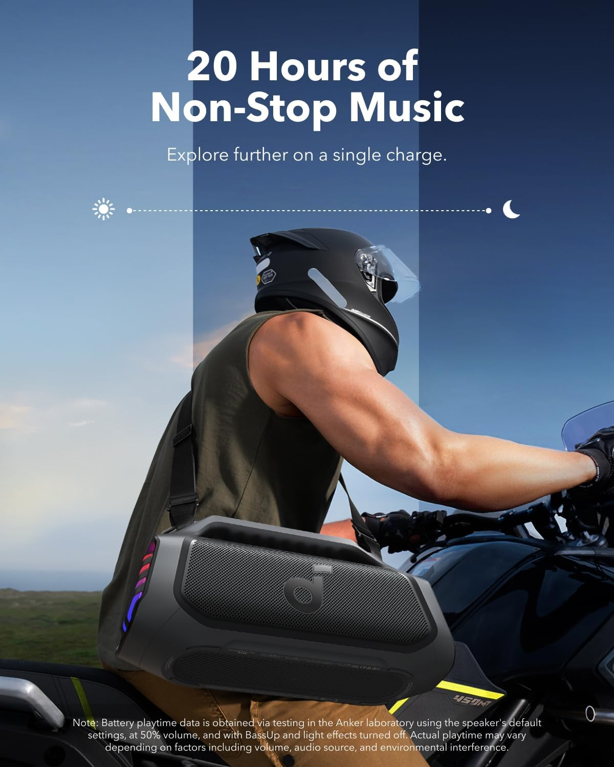 Soundcore Boom 2 plus Outdoor Speaker, 140W, 2+2 Channel, Bassup 2.0, 20H, Fast Charge, IPX7 Waterproof, RGB Lights, USB-C, Power Bank, BT 5.3, Portable Bluetooth Speaker, Camping, Beach, Backyard image number 2