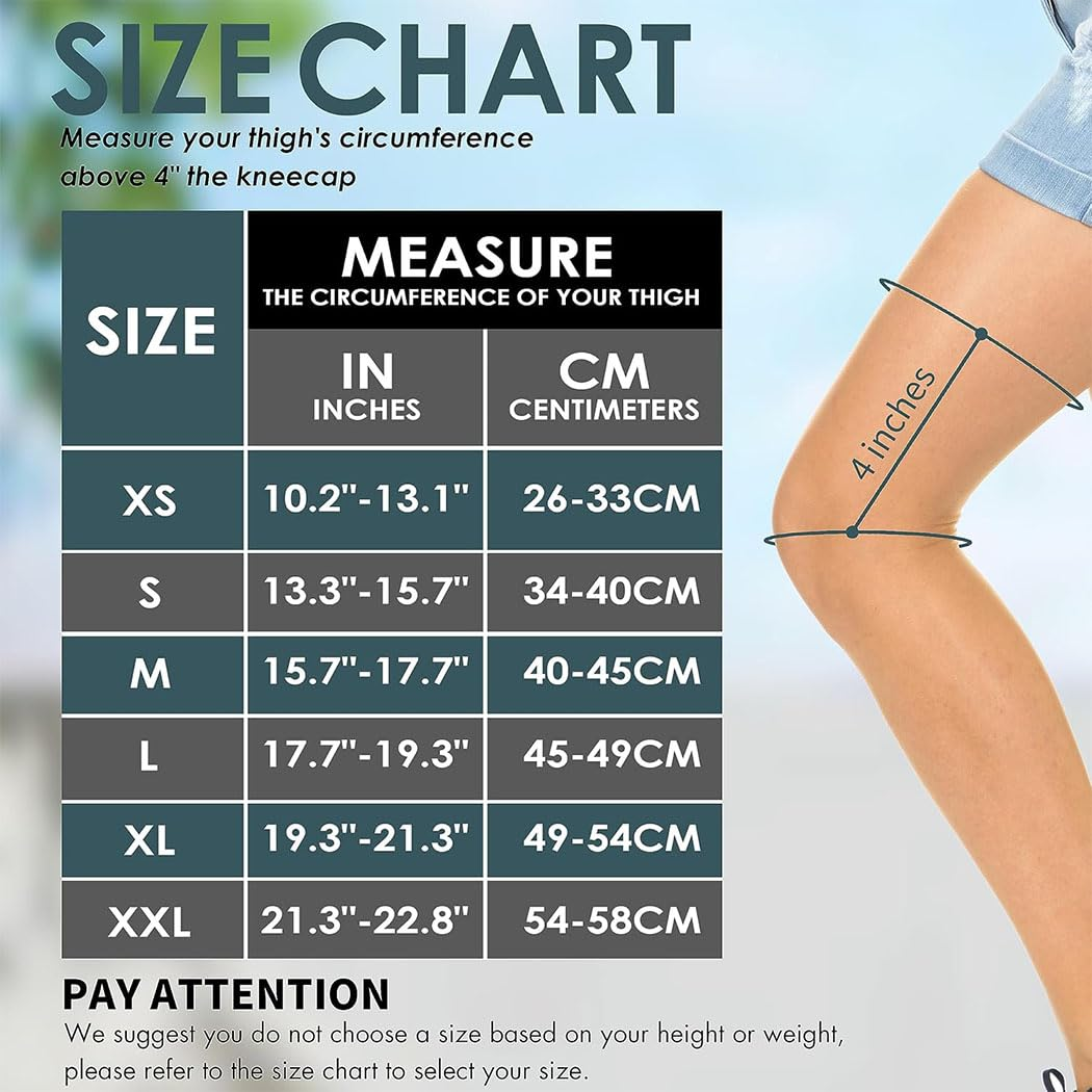 Idopick Knee Braces for Knee Pain Relief, 2 Pack Knee Brace for Meniscus Tear, Knee Compression Sleeves for Men Women, Knee Support Pad for Working Out, Arthritis, ACL, Running, Joint Recovery,S (Medium) image number 4