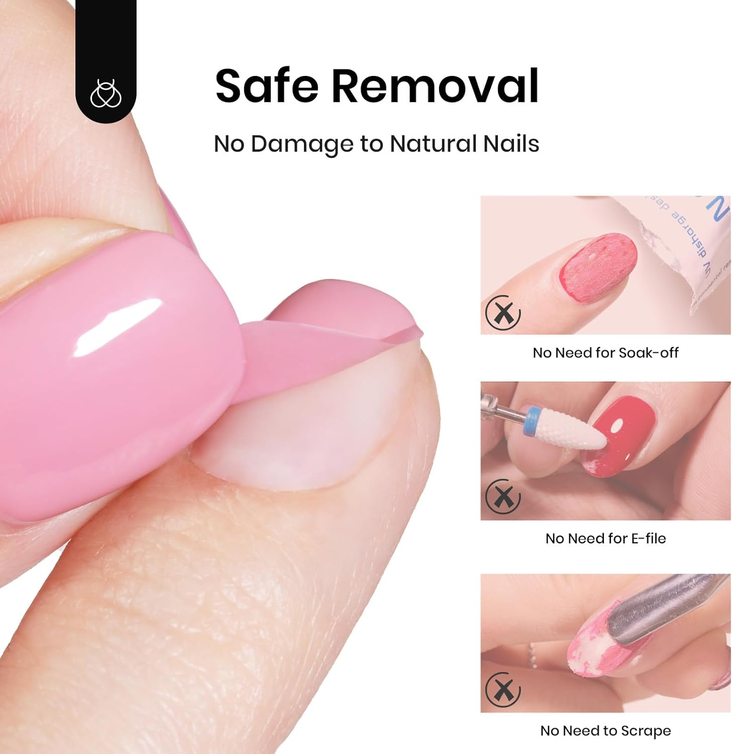 Beetles Gel Polish Peel off Base Gel, 15Ml Peel off Gel Base Coat for Gel Nail Polish Soak off UV LED Nail Lamp Peelable Base Gel No Filing Soaking-Off Needed DIY Home and Nail Salon image number 4