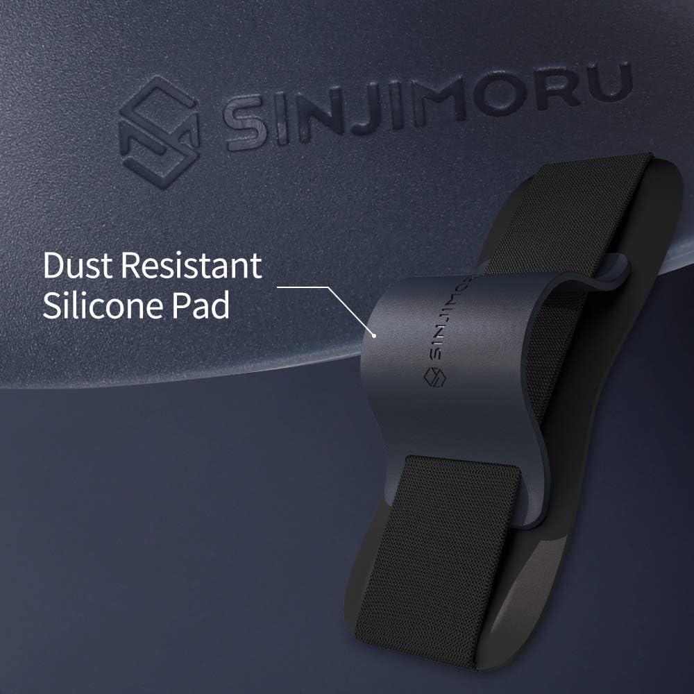 Sinjimoru Silicone Mobile Phone Grip with Stand, Cell Phone Stand for Desk & Secure Iphone Holder Strap for All Smartphone. Sinji Grip Silicone Black image number 1