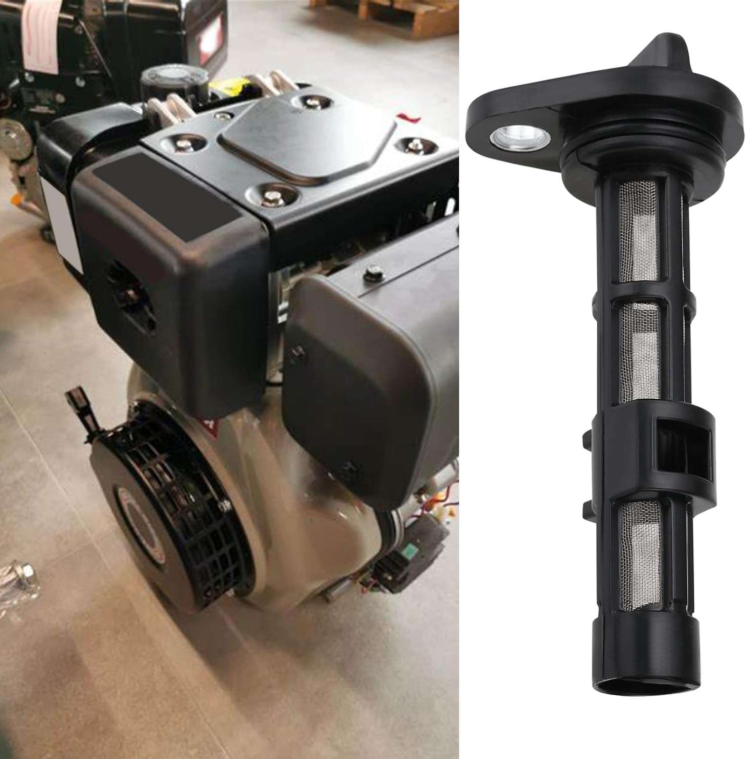 Ecsing 2PCS Oil Filter Strainer with Seals Diesel Engine Filter OE:114250-35070 Compatible with Yanmar L40 L48 L70 L90 L100 Diesel Engines 99X43X32Mm image number 5