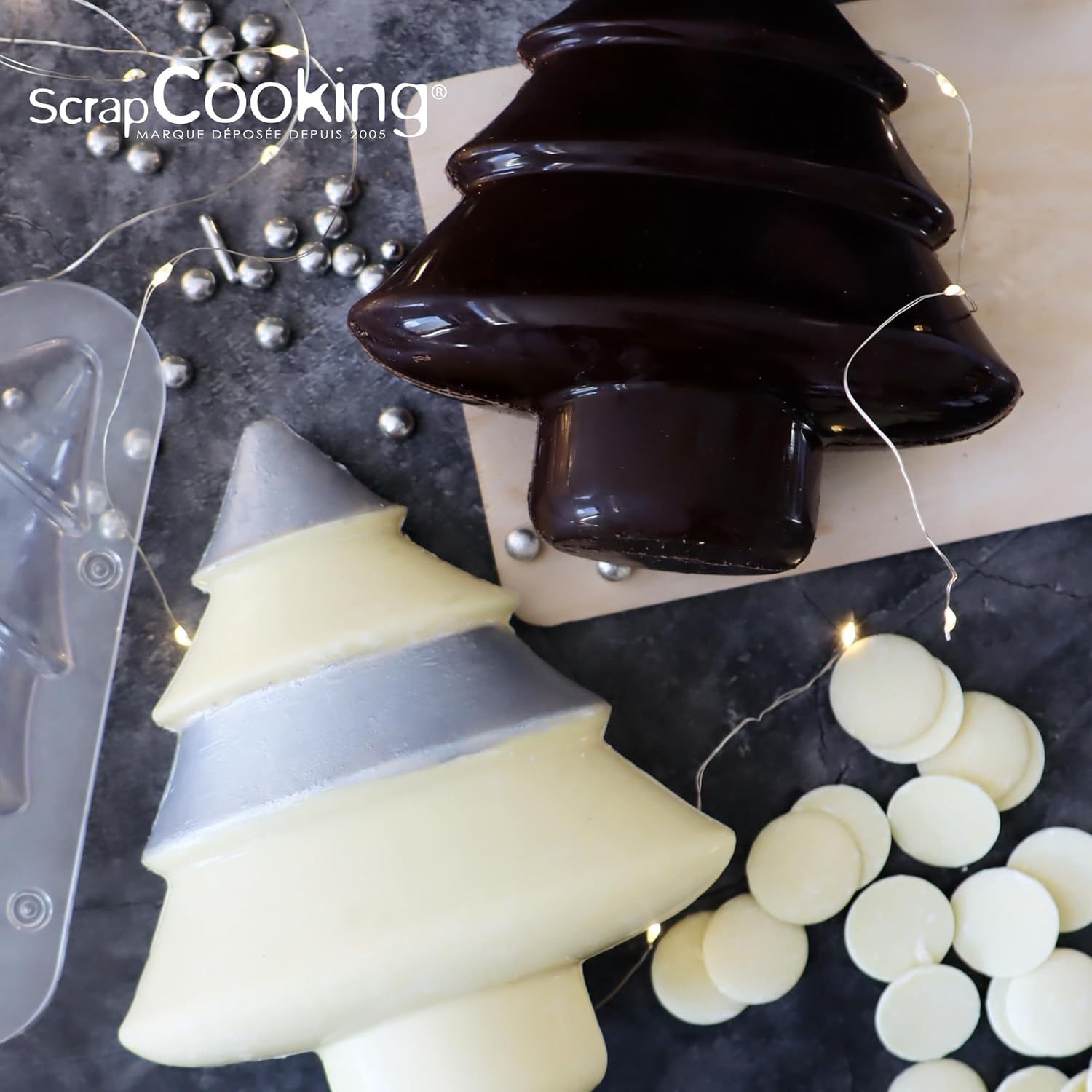 Scrapcooking 6760 Rigid Chocolate Mould 3D Chocolate Mould for Making Christmas Trees from Chocolate - Baking and Baking Accessories image number 5