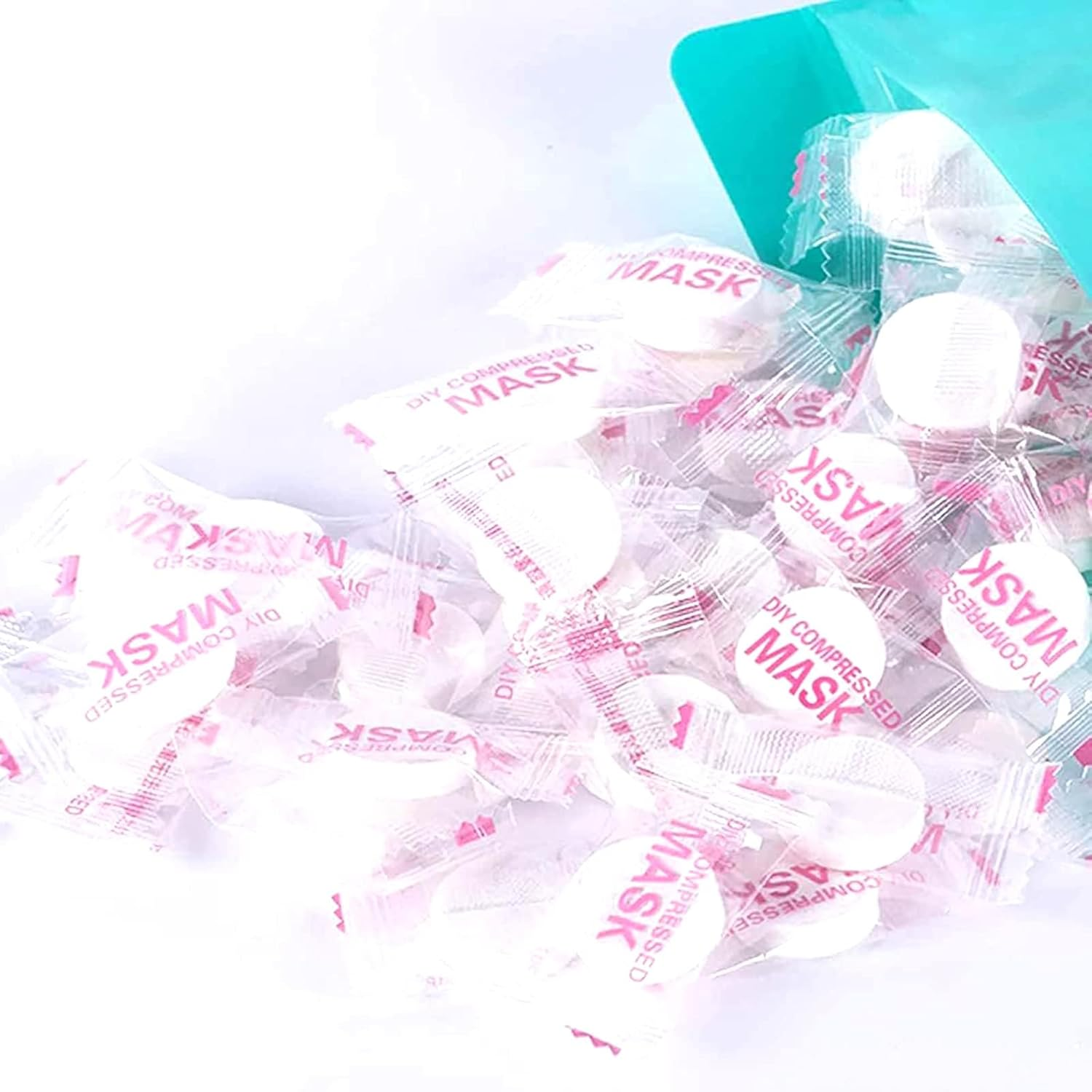 100Pcs Disposable Dry Skin Mask Facial Paper Compress Masque, Ultra Thin Beauty DIY Disposable Mask Sheet for Face Care Random Color image number 6