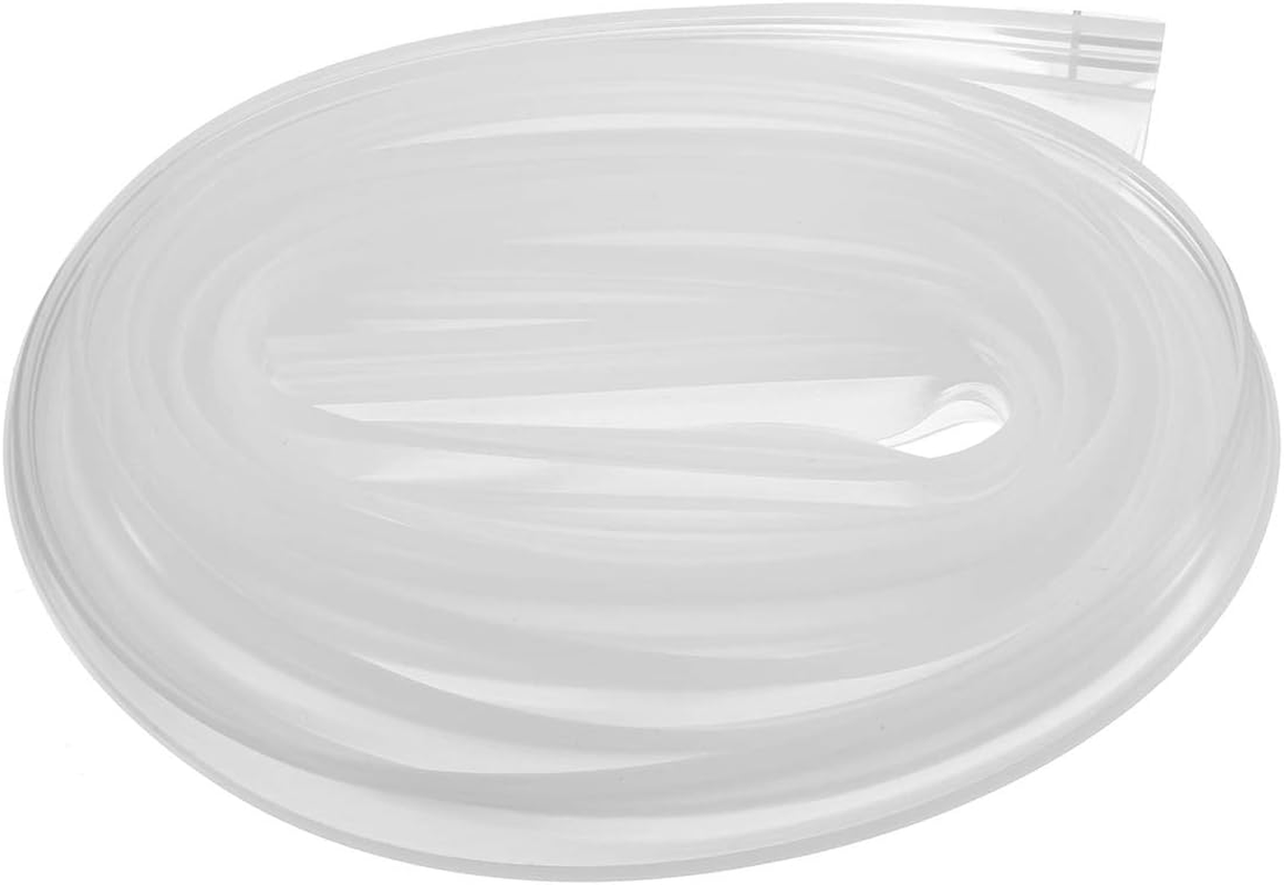 2M Shower Door Seal Strip Frameless Door Sweep Flexible Glass Seal Roll to Stop Shower Leaks, Transparent H Shape (6Mm) image number 2