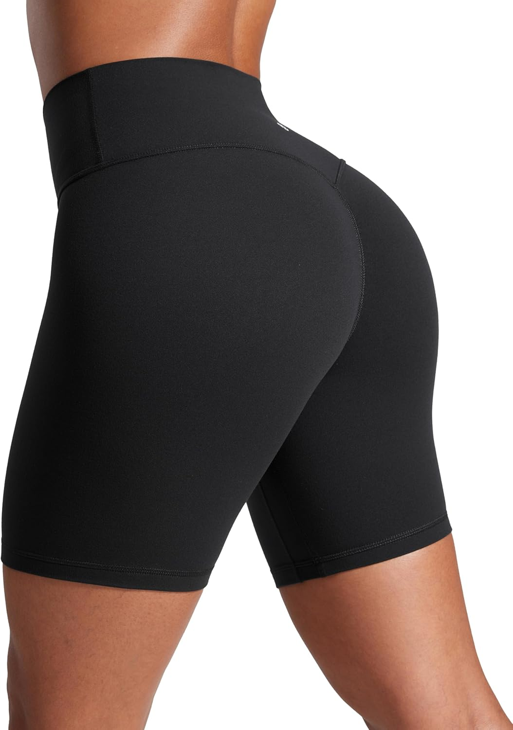 CRZ YOGA Secretsculpt Womens Butterlift High Waist Scrunch Butt Biker Shorts 6 Inches - No Front Seam Workout Gym Booty