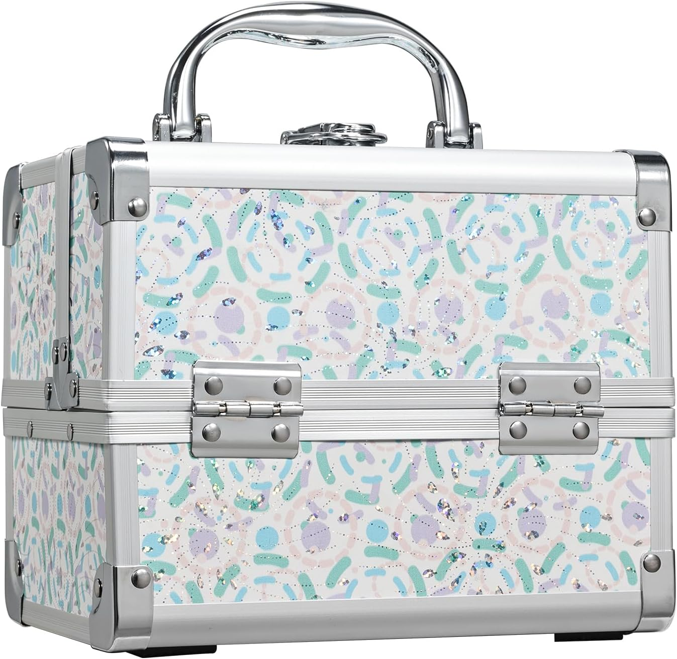 Make-Up Cosmetic Box Vanity Case Jewellery Storage Cabinet with Mirror 19.5 X 15 X 16 Cm