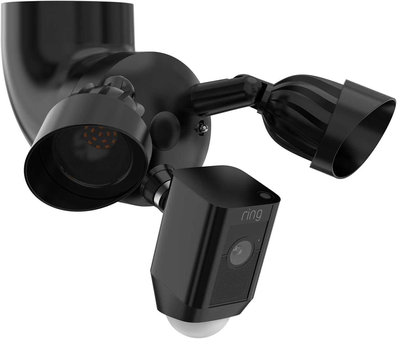 Floodlight Holder for Ring Floodlight Camera plus Cable & Floodlight Cam Wired Pro, Adjustable Eaves Mount Stand Holder for Blink Floodlight Camera, Floodlight Camera Eave Mount Accessories, White