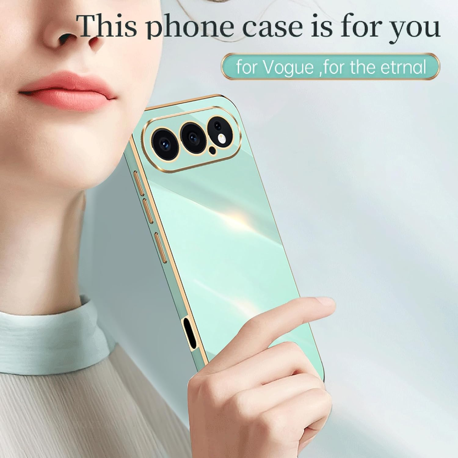 BOKYAS Compatible with Honor 500 Pro/Honor 500 Case with Luxury Galvanised, Camera Protection, Soft Silicone Mobile Phone Case, Ultra Thin, Shockproof Plating Case for Women, Green image number 6