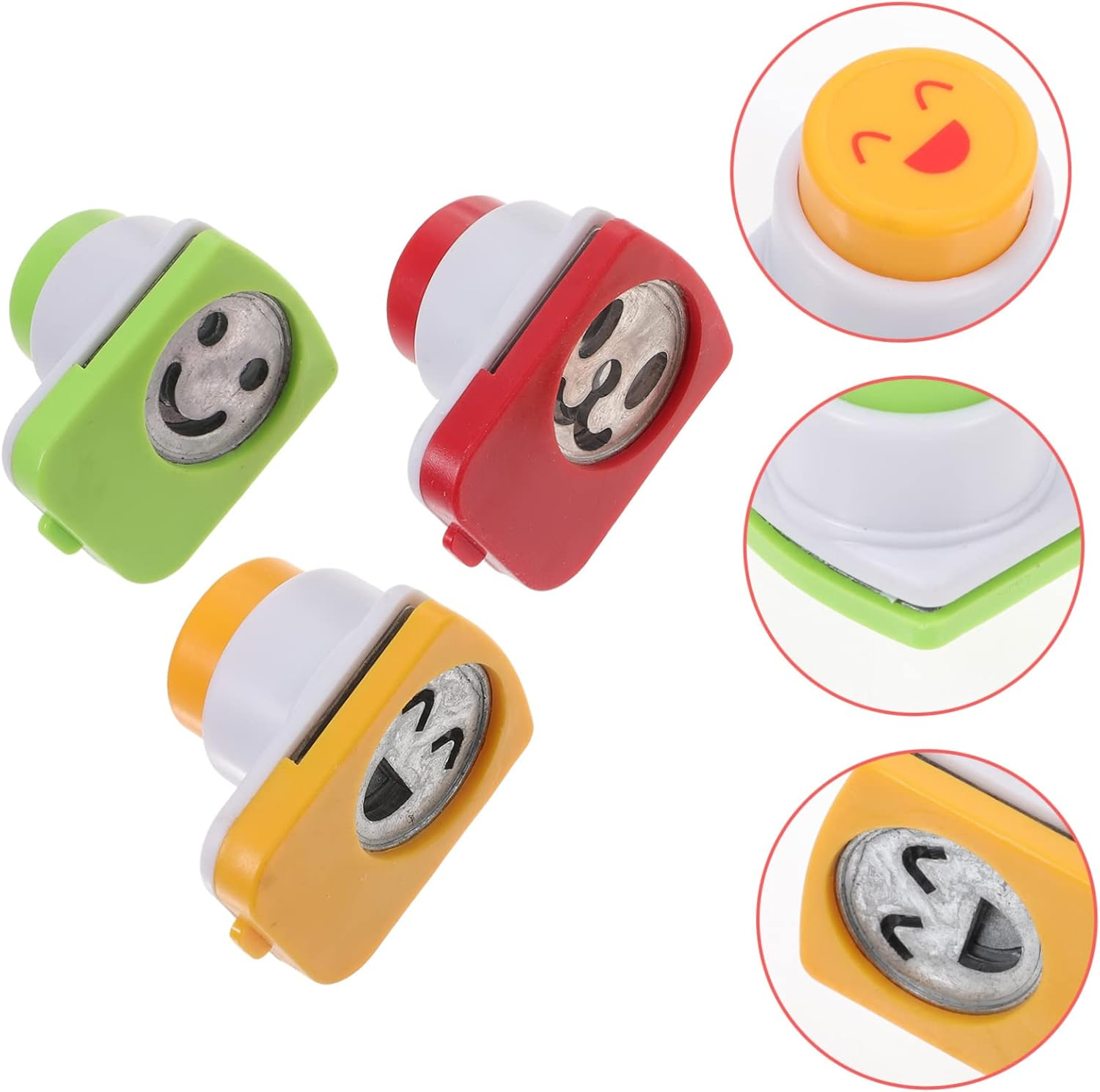 SHERCHPRY 3Pcs DIY Sushi Tool Smile Face Onigiri Mould and Seaweed Embossing Device for Rice Balls and Creative Lunches image number 3